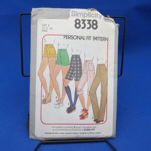 Simplicity 8338 Sewing Pattern Misses Pants Shorts 5 Lengths Size 14 16 1977